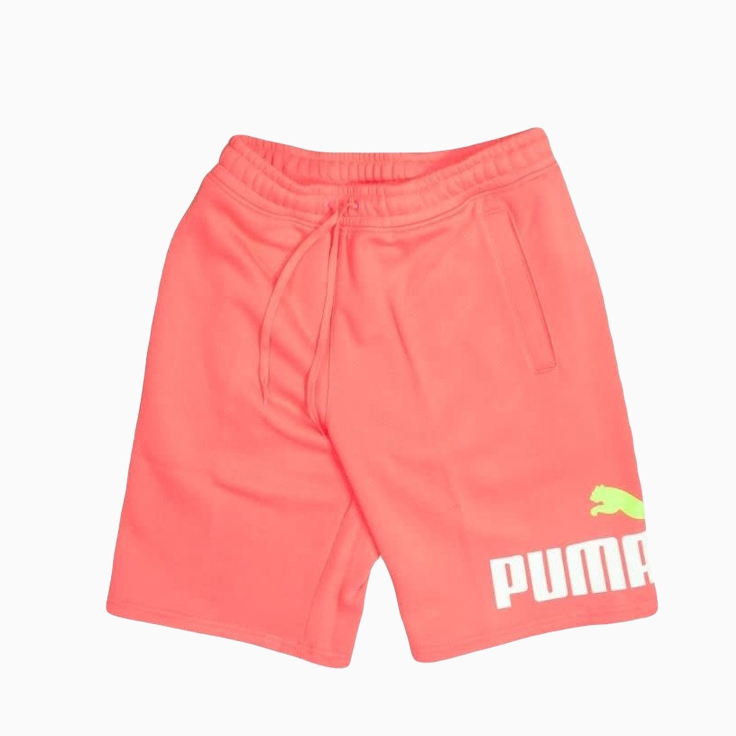 Puma Men's Big Fleece Logo Short - Color: PINK - Tops and Bottoms USA -