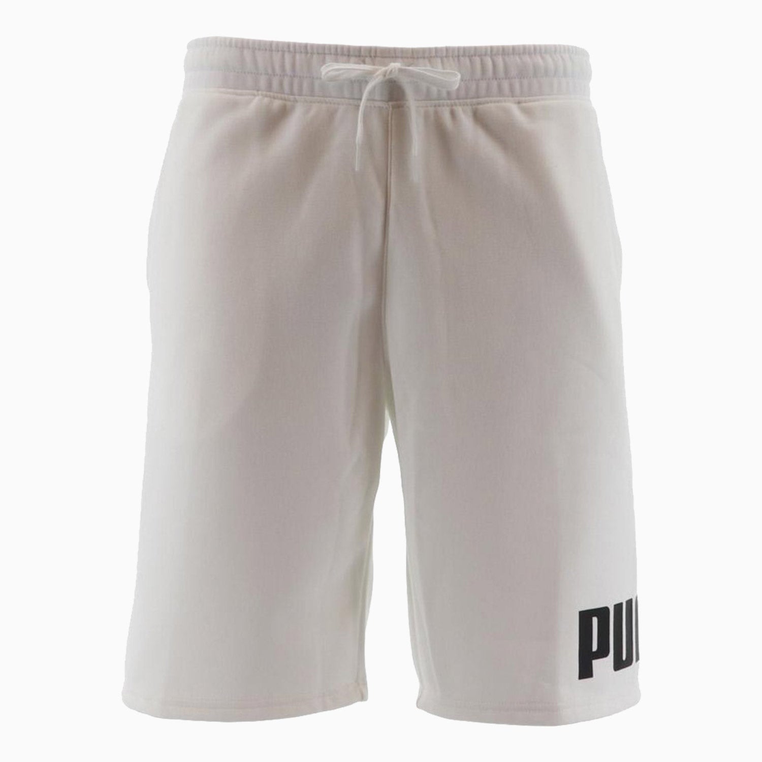 Puma Men's Big Fleece Logo Short - Color: WHITE - Tops and Bottoms USA -