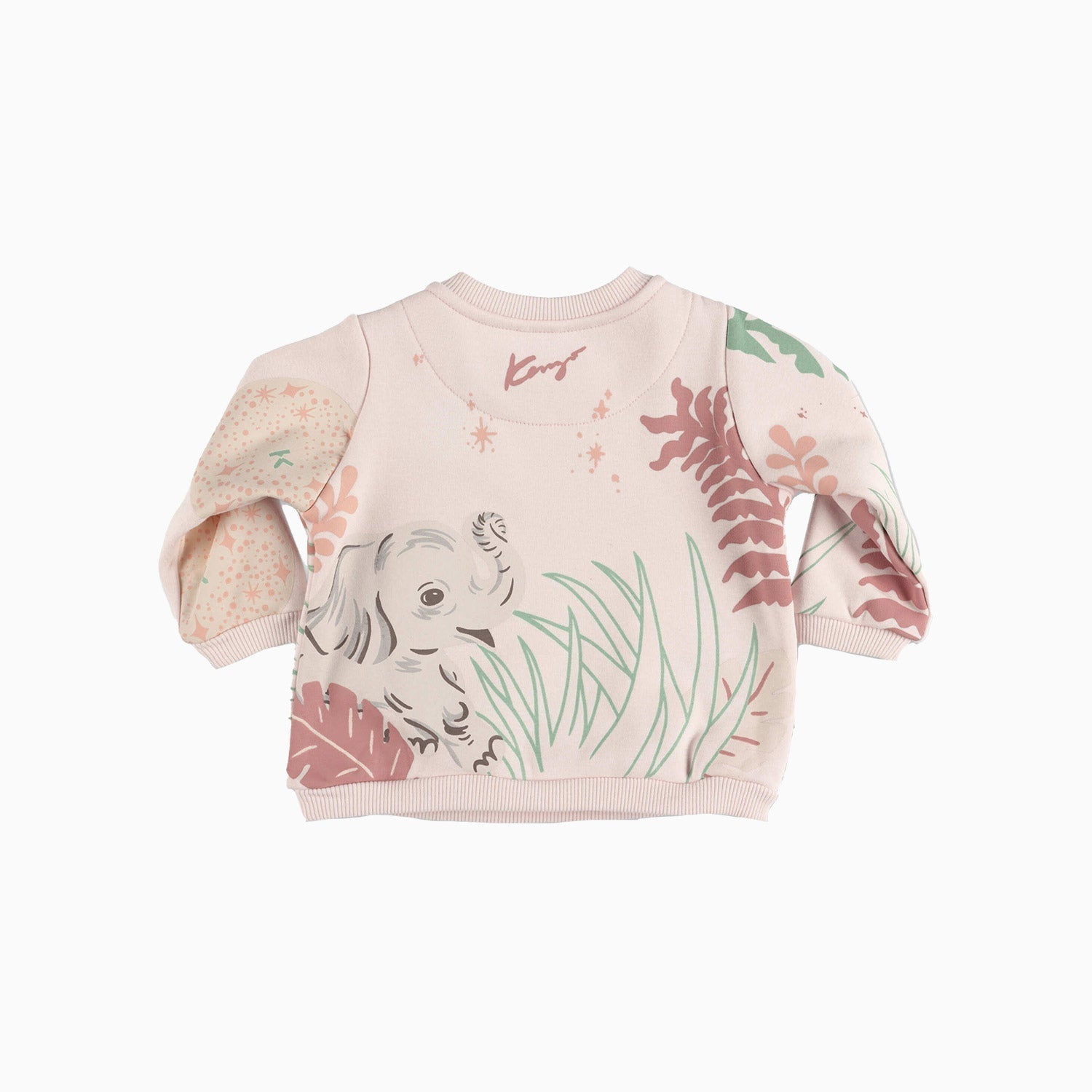 Kenzo Kid's Animal Print Outfit - Color: Pale Pink - Tops and Bottoms USA -
