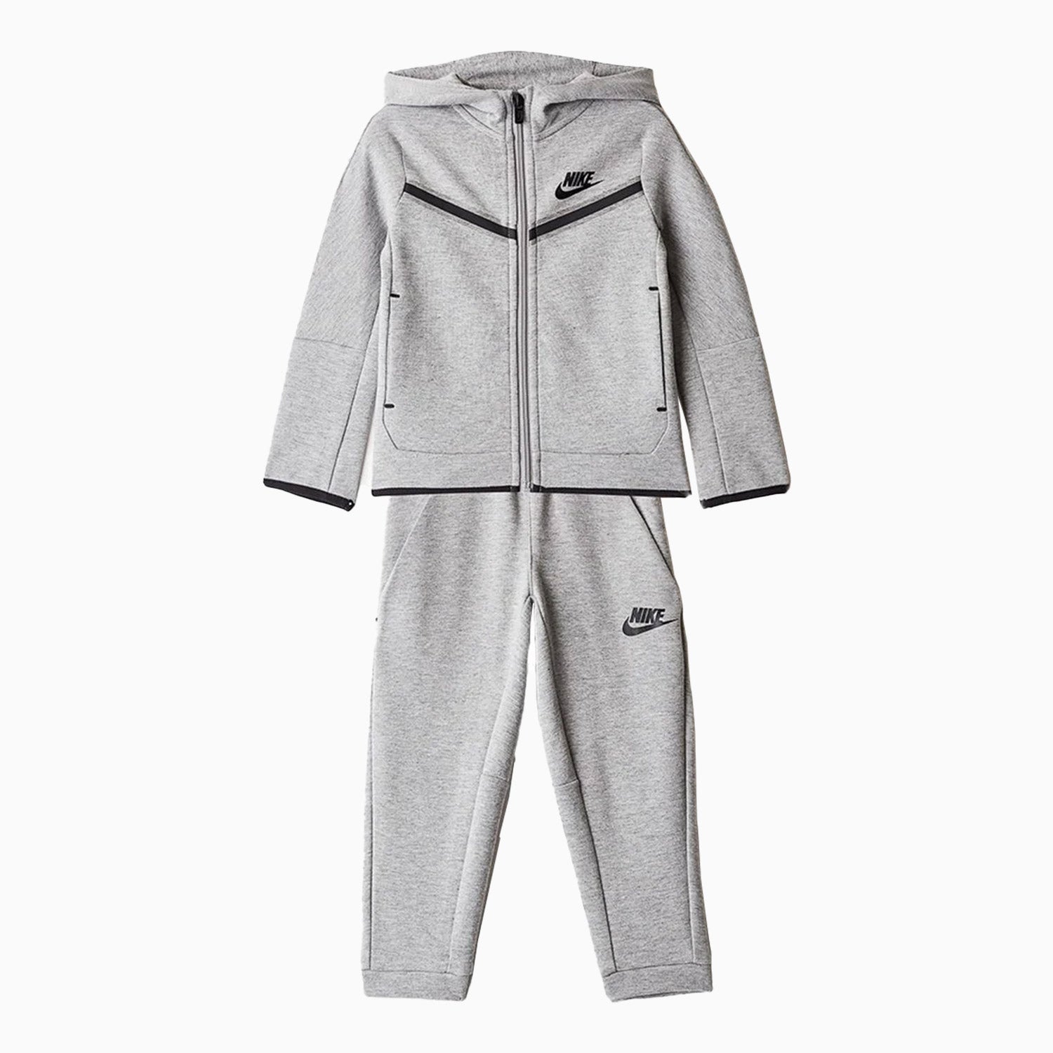 NIKE NSW TECH FLEECE FULL-ZIP LITTLE KIDS SET 86L050-(023