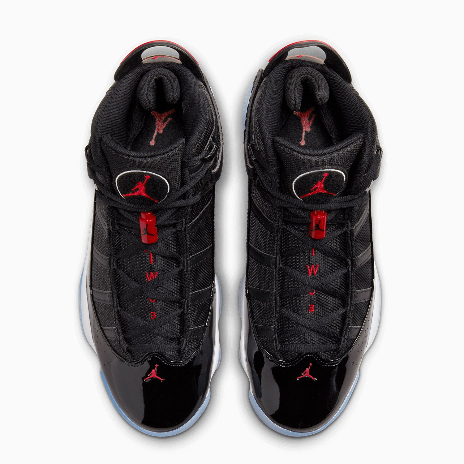 jordan 6 rings black gym red