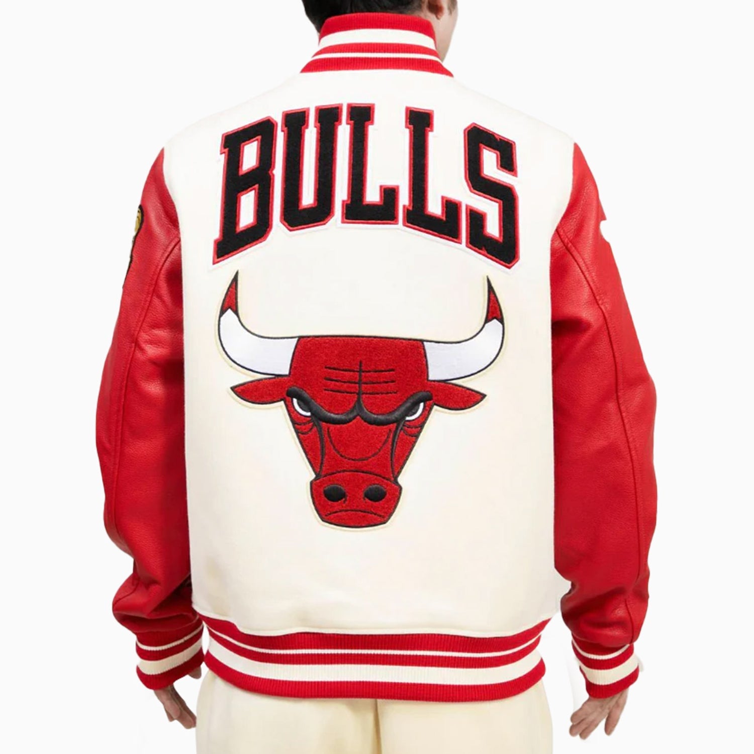 Men's Chicago Bulls Pro Standard Red Remix Varsity Full-Zip Jacket