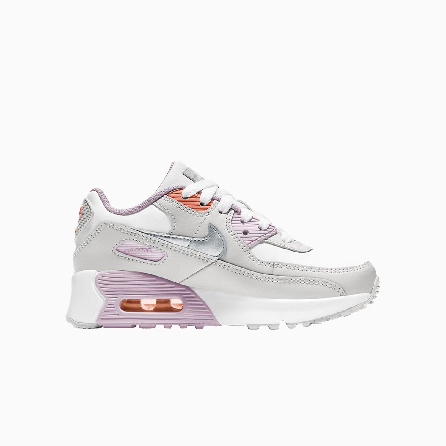 Kid's Nike Air Max 90 Preschool - Color: White Platinum Tint - Tops and Bottoms USA -