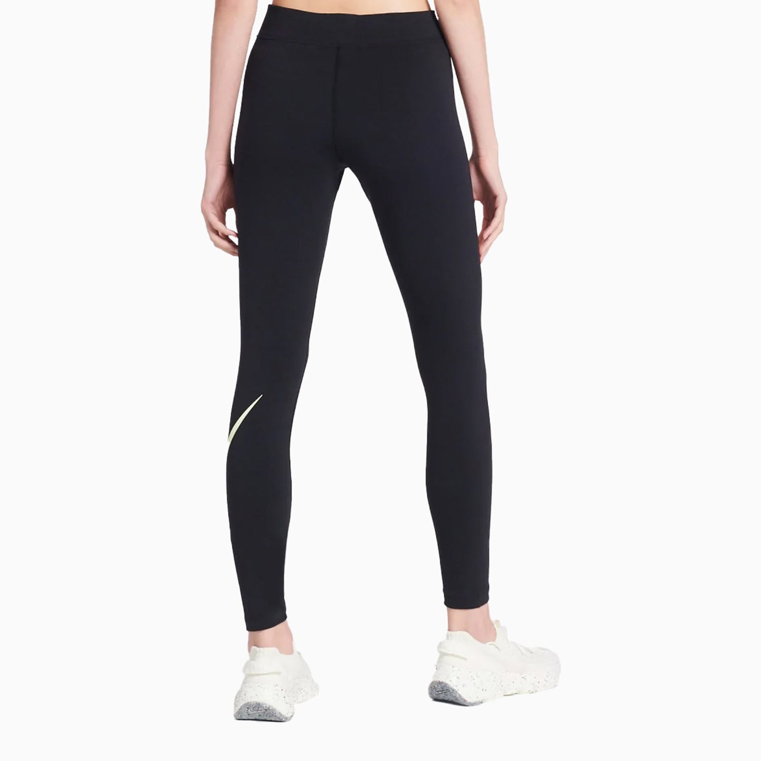Nike Women's Sportswear Essential Legging - Color: Black Lime Ice - Tops and Bottoms USA -