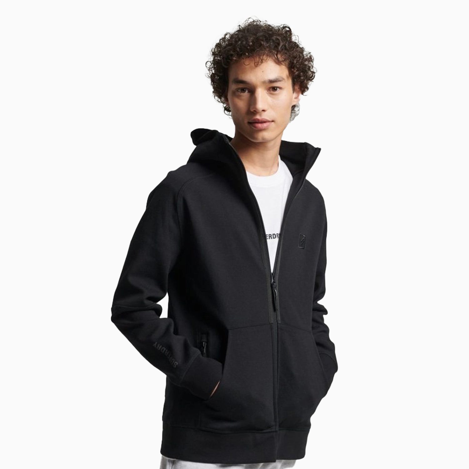 Superdry Men's Code Tech Tracksuit - Color: Black - Tops and Bottoms USA -