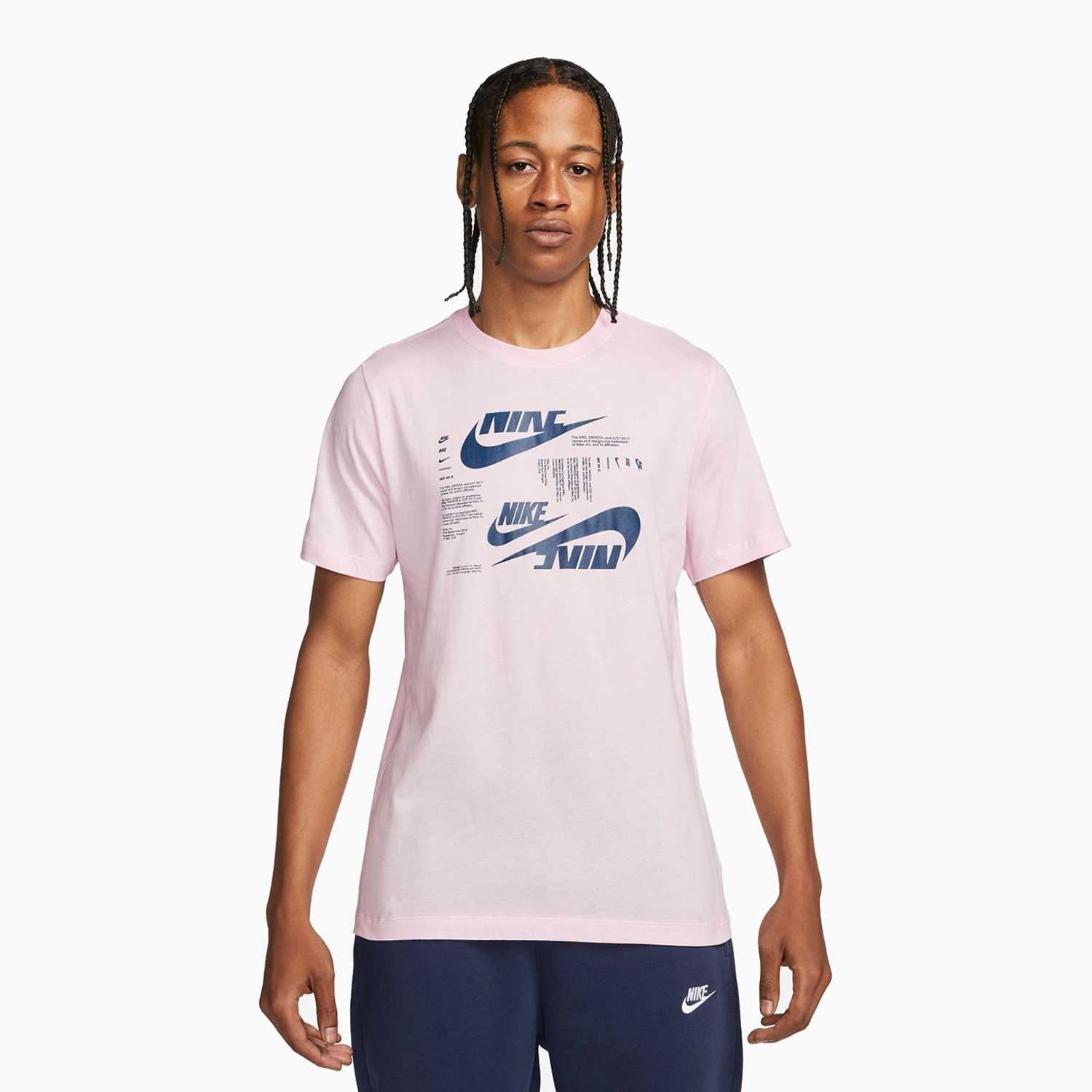 Nike Men's Sportswear Club T Shirt - Color: Pink Foam - Tops and Bottoms USA -