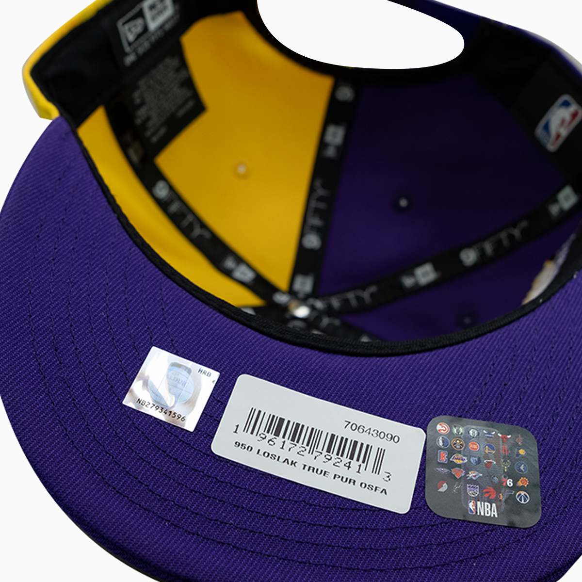 New Era 59Fifty Los Angeles Lakers 17x Purple Bottom Men's Fitted Hat