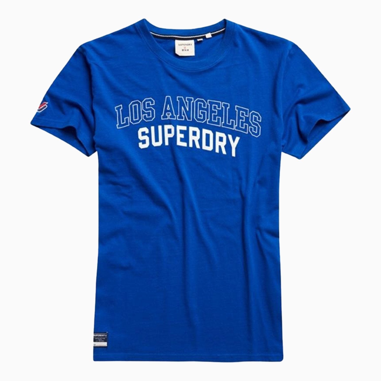 Superdry | Men's City College T-Shirt - Color: Mazarine Blue - Tops and Bottoms USA -