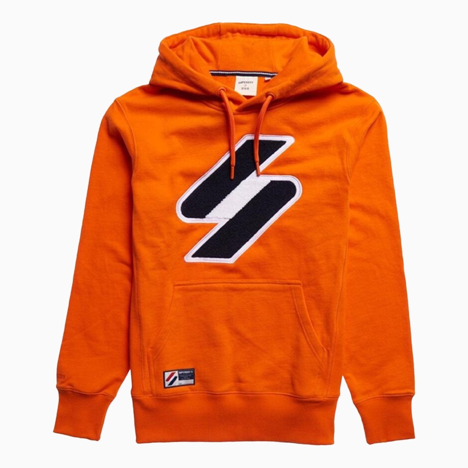 Superdry Men's Superdry Code Logo Hoodie - Color: Denver Orange - Tops and Bottoms USA -