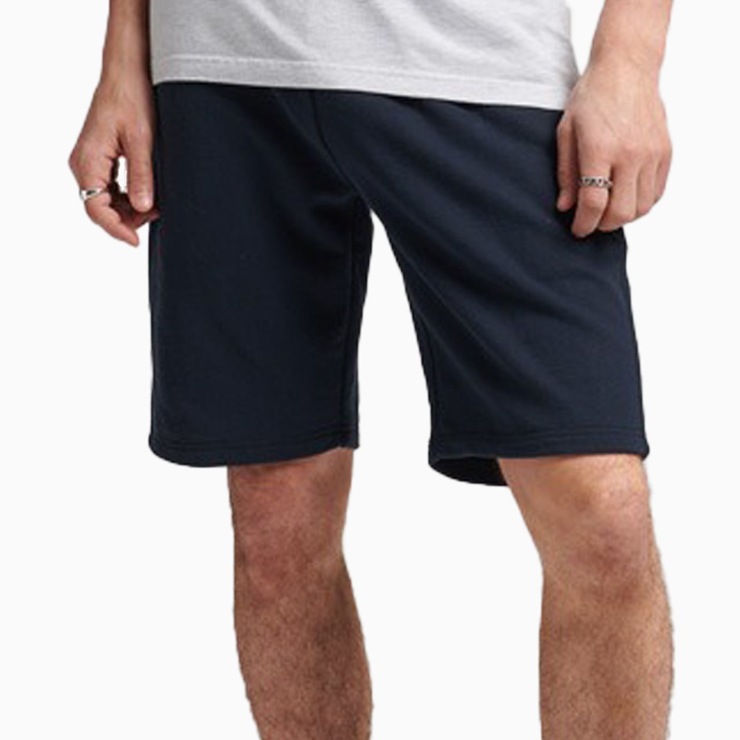 Superdry Men's Organic Cotton Vintage Logo Jersey Shorts - Color: Eclipsenavy - Tops and Bottoms USA -