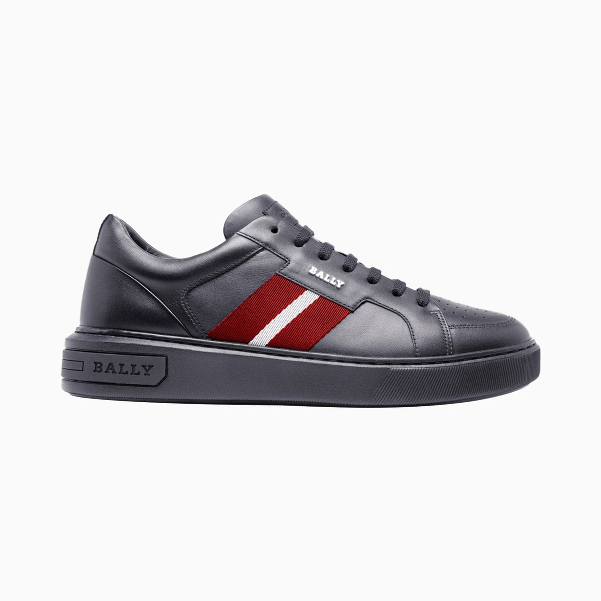 MENS BALLY 12D MOONY RED SHOES IN ORIG BOX WORN TWICE Bally Moony 0300 White Calf Embossed Sneaker Men main image 4