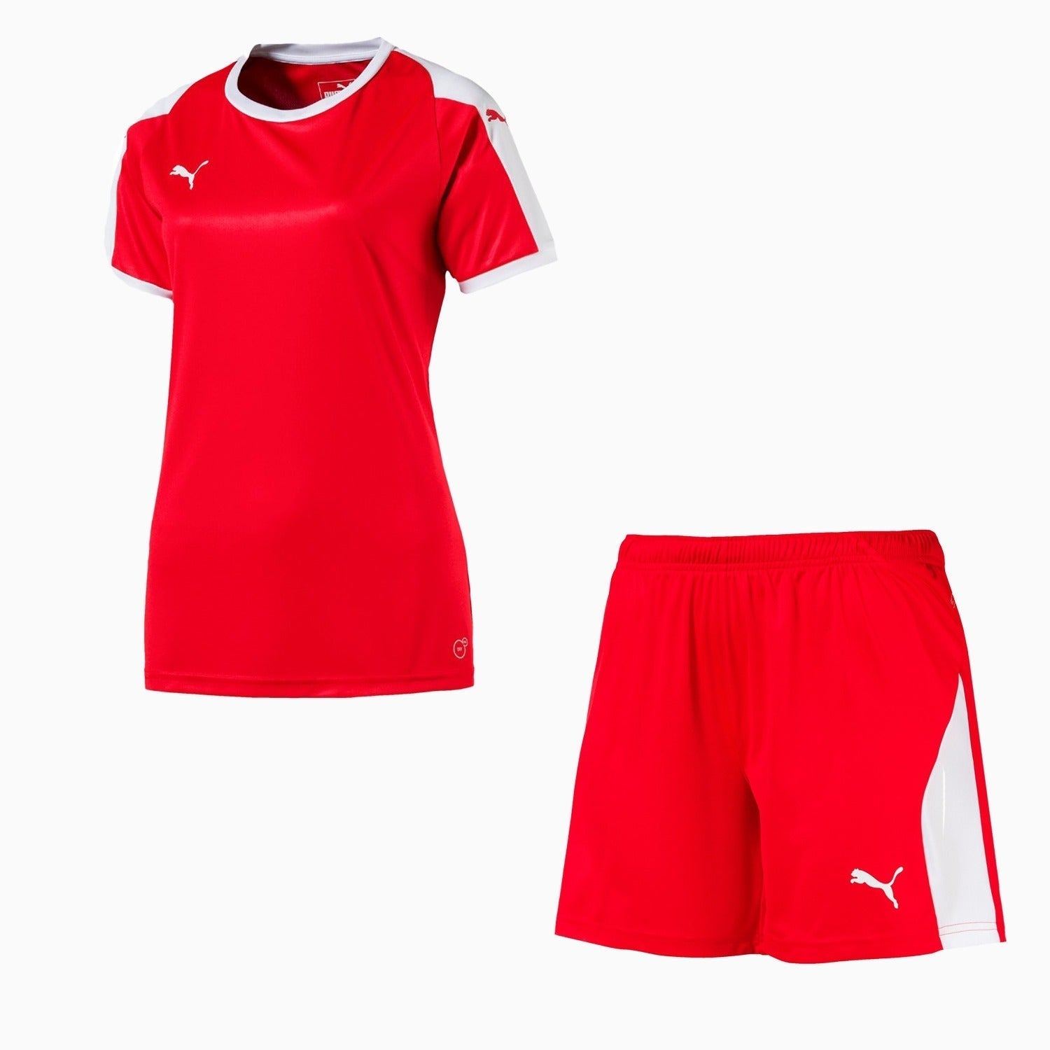 Puma Women's Liga Jersey Outfit - Color: Red - Tops and Bottoms USA -