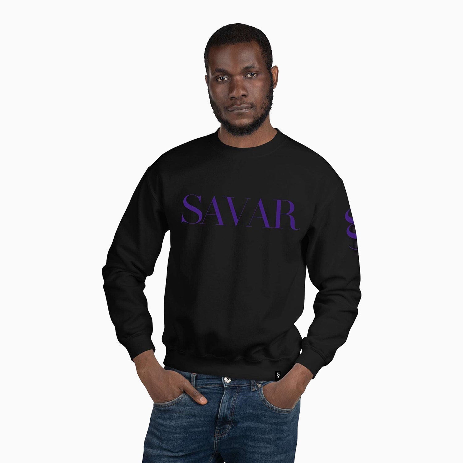 basic-design-printed-crew-neck-black-sweatshirt-for-men-sc105-010