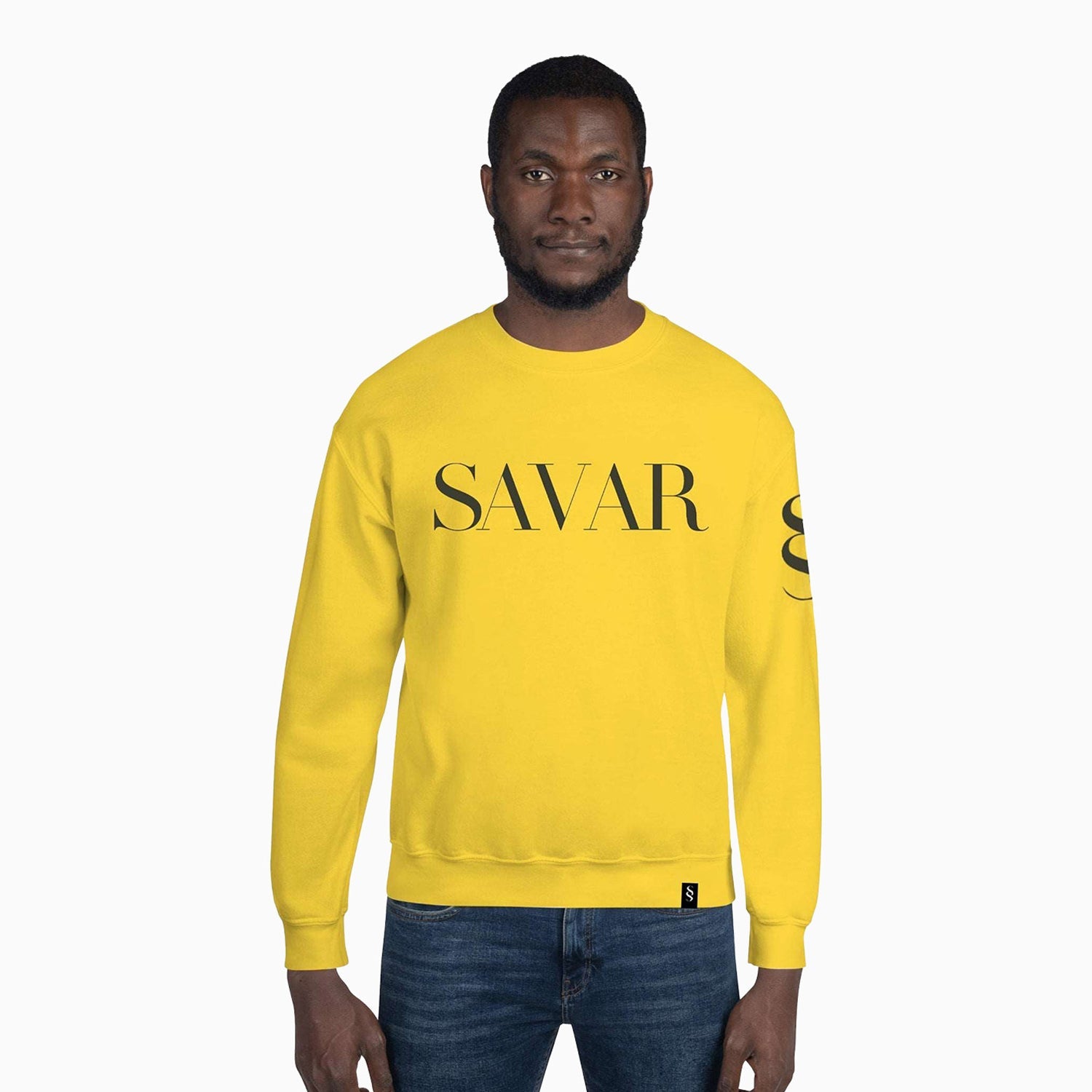 basic-design-printed-crew-neck-yellow-sweatshirt-for-men-sc105-728