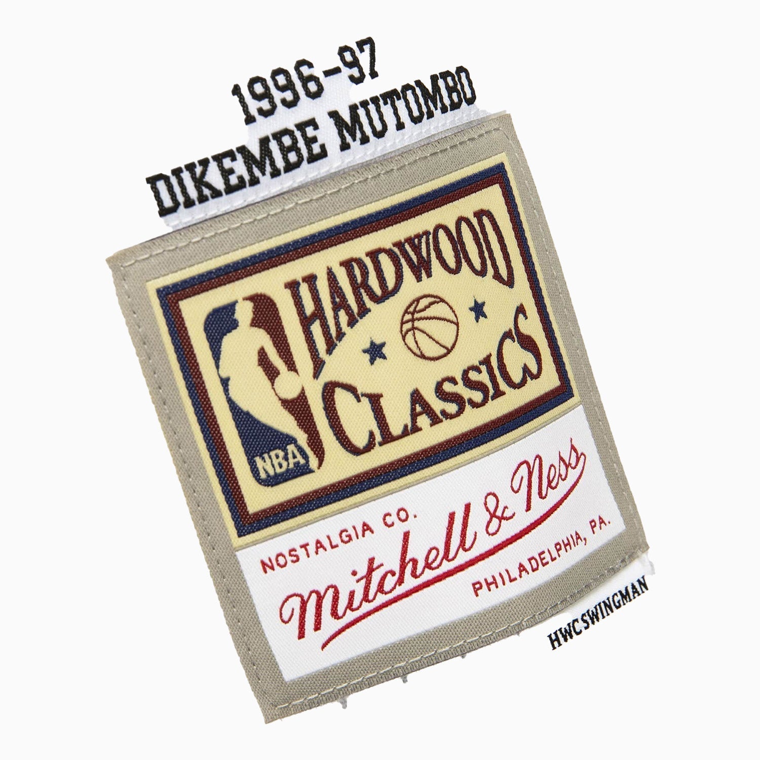 Atlanta Hawks Dikembe Mutombo 1996 Hardwood Classics Road Swingman