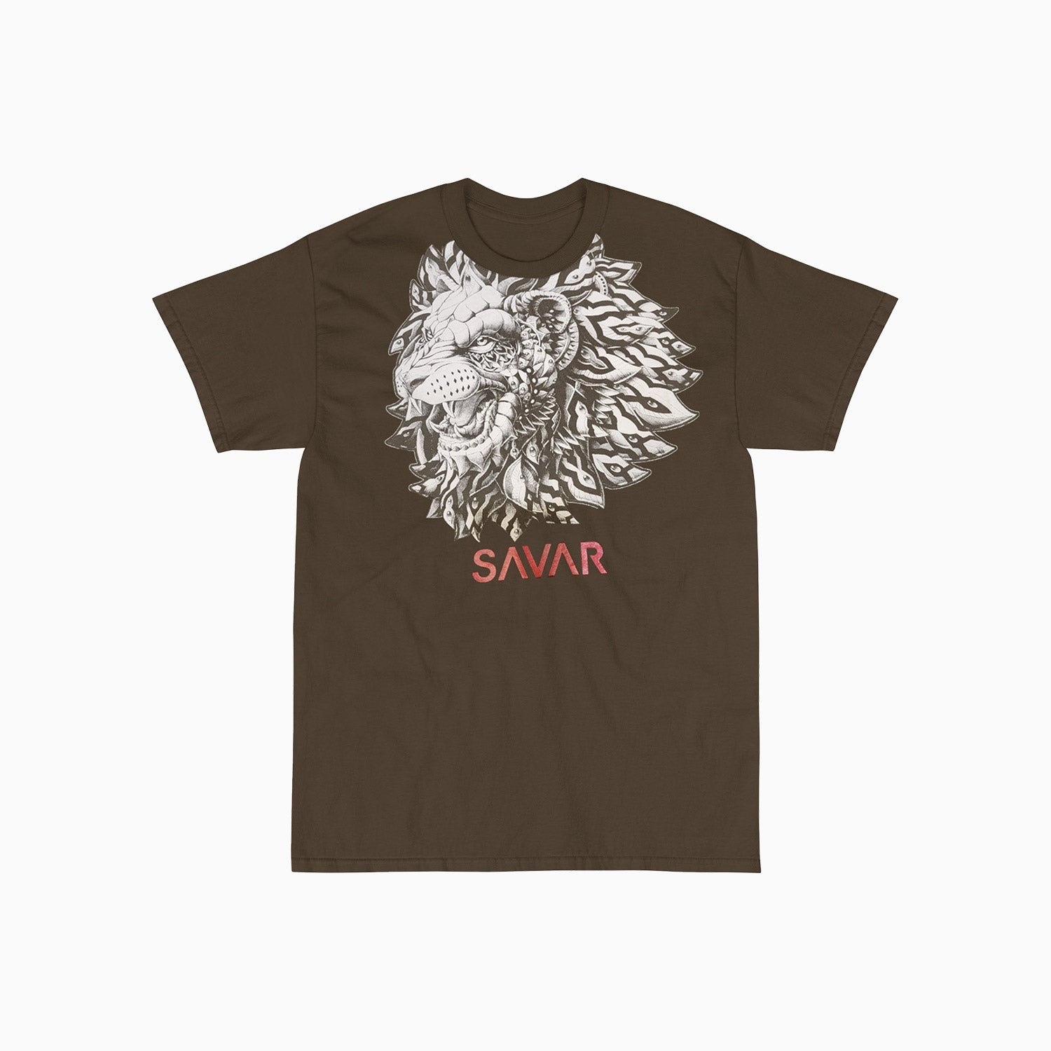 lion-design-printed-crew-neck-military-green-t-shirt-for-men-stg1370-milgreen