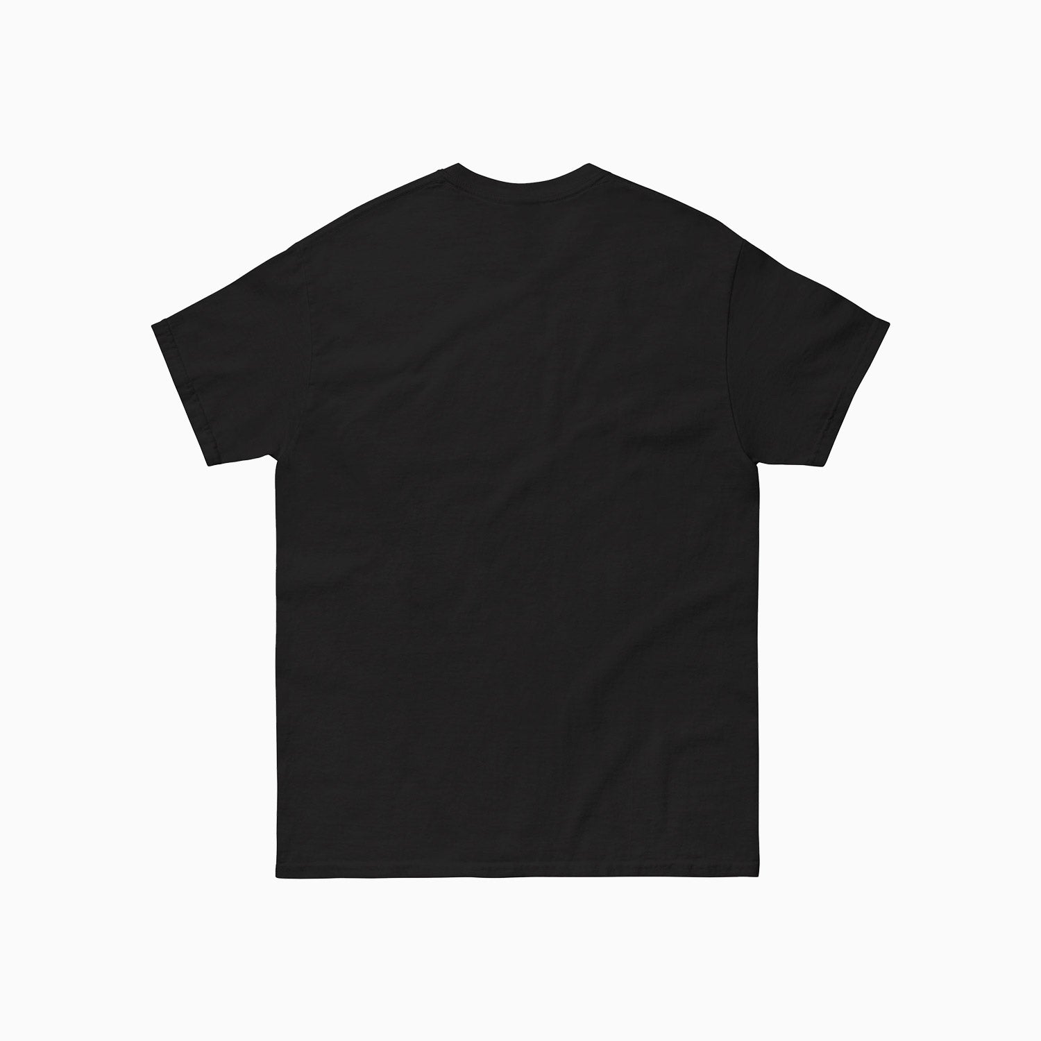 Savar Cut-off Design Printed Crew Neck Black T-Shirt For Men - Color: Black/ White Infrared - Tops and Bottoms USA -