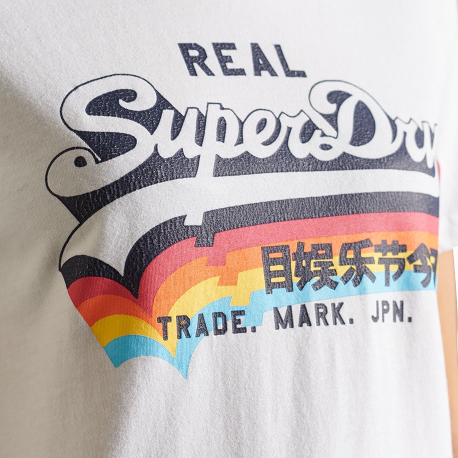 Superdry Women's Vintage Logo T Shirt - Color: Optic - Tops and Bottoms USA -