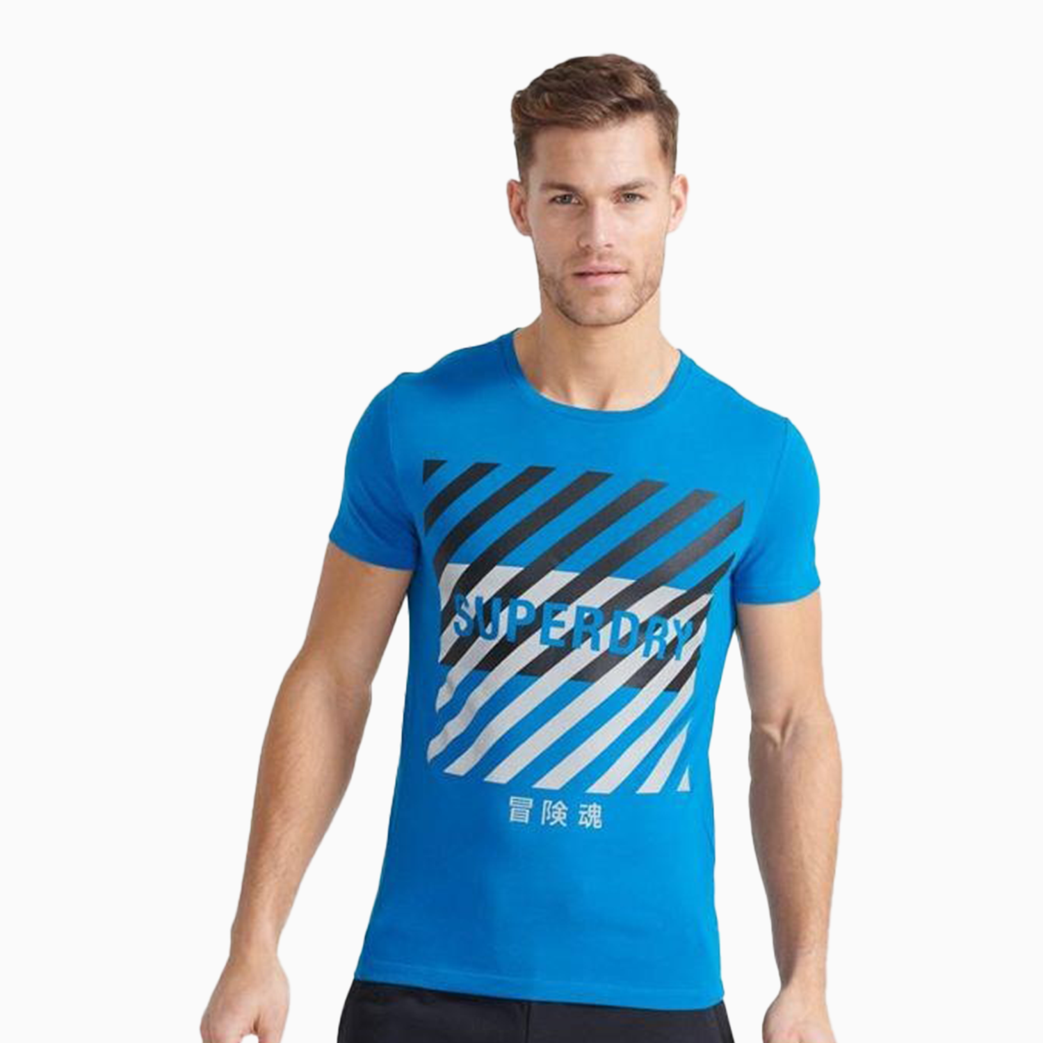 SUPERDRY US | Men's Training Core Sport Graphic T-Shirt - Color: Naval Blue - Tops and Bottoms USA -