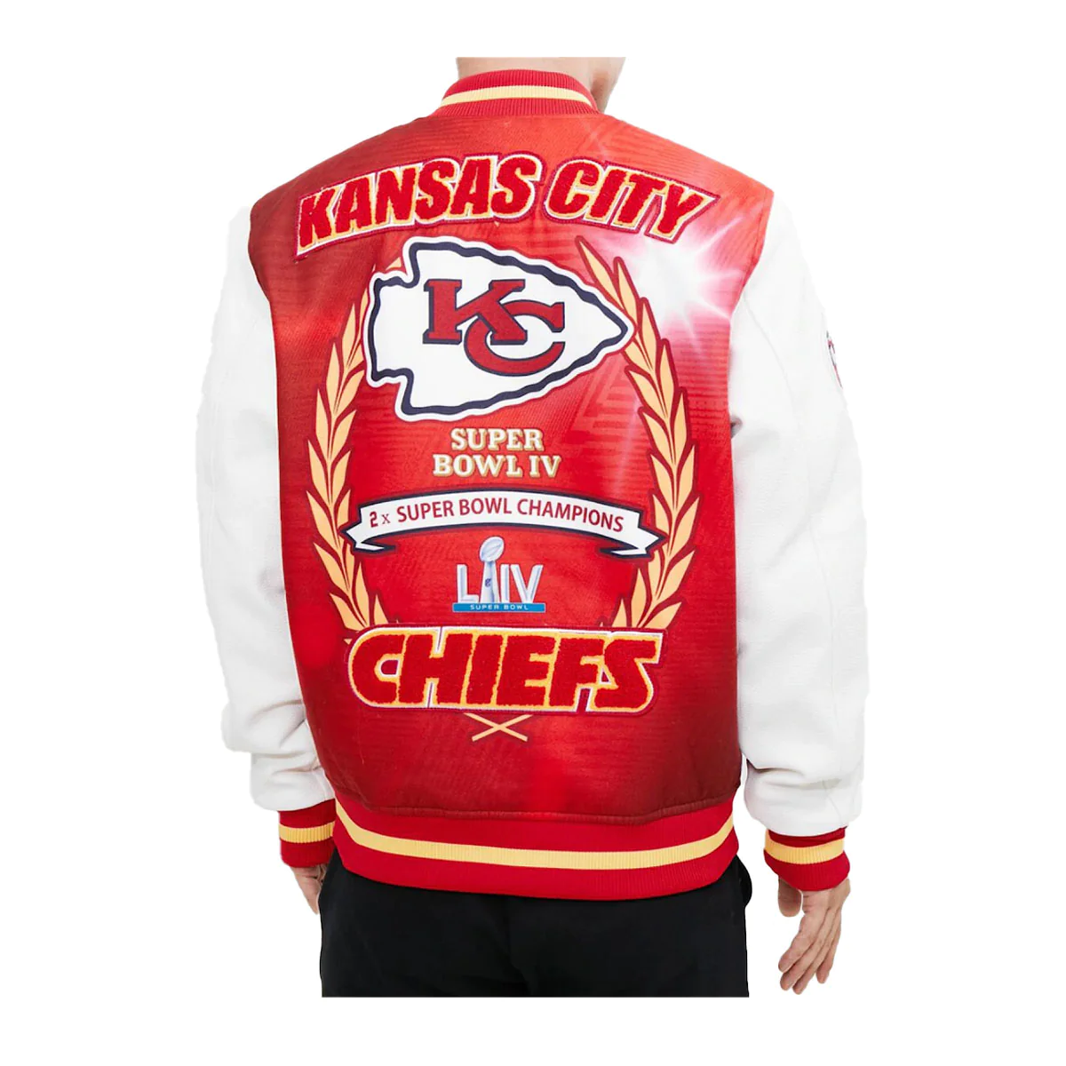 Pro Standard Men's Kansas City Chiefs Remix Varsity Satin Jacket